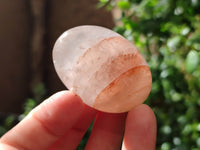 Polished Hematoid Quartz Palm Stones x 20 From Madagascar