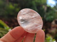 Polished Hematoid Quartz Palm Stones x 20 From Madagascar