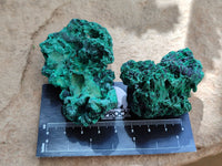 Natural Silky Malachite Specimens x 12 From Kasompe, Congo