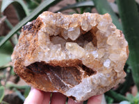 Natural Limonite Quartz Geode Clusters x 3 From Solwezi, Zambia