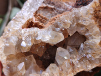 Natural Limonite Quartz Geode Clusters x 3 From Solwezi, Zambia