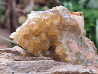 Natural Limonite Quartz Geode Clusters x 3 From Solwezi, Zambia