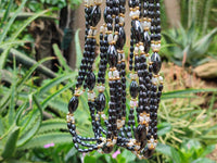 Polished Hematite and Freshwater Pearl Beaded Necklace - Sold Per Item - From Southern Africa