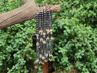 Polished Hematite and Freshwater Pearl Beaded Necklace - Sold Per Item - From Southern Africa