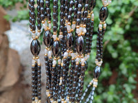 Polished Hematite and Freshwater Pearl Beaded Necklace - Sold Per Item - From Southern Africa