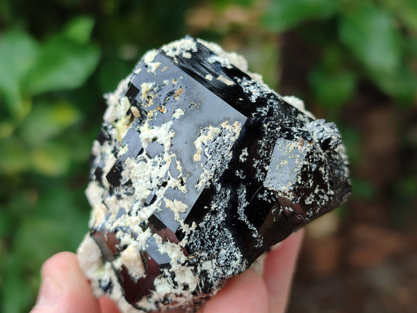 Natural Schorl Black Tourmaline with Opal Hyalite Specimens x 3 From Erongo, Namibia