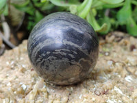 Polished Pharaoh Stone Spheres x 2 From Zimbabwe