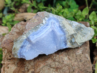 Natural Blue Lace Agate Geode Specimens x 12 From Malawi