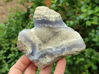 Natural Blue Lace Agate Specimens x 4 From Nsanje, Malawi