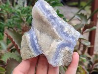 Natural Blue Lace Agate Specimens x 4 From Nsanje, Malawi