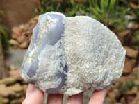 Natural Blue Lace Agate Specimens x 4 From Nsanje, Malawi