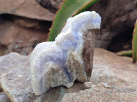 Natural Blue Lace Agate Specimens x 4 From Nsanje, Malawi