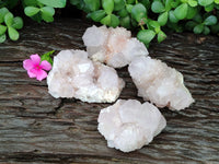 Natural Amethyst Spirit Quartz Clusters x 4 From Boekenhouthoek, South Africa