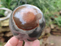 Polished Polychrome Jasper Spheres x 3 From Mahajanga, Madagascar