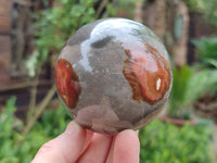 Polished Polychrome Jasper Spheres x 3 From Mahajanga, Madagascar