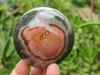 Polished Polychrome Jasper Spheres x 3 From Mahajanga, Madagascar