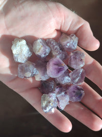 Natural Dark Amethyst Spirit Quartz Crystals x 70 From Boekenhouthoek, South Africa