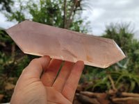 Polished Double Terminated Rose Quartz Points x 6 From Ambatondrazaka, Madagascar