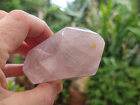 Polished Double Terminated Rose Quartz Points x 6 From Ambatondrazaka, Madagascar