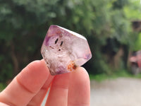 Polished Smokey Amethyst Window Quartz Points x 20 From Akansobe, Madagascar