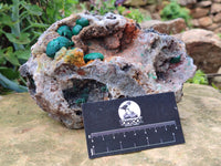 Natural Ball Malachite On Dolomite Matrix Specimens x 2 From Kambove, Congo