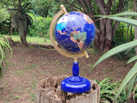 Polished Lapis Lazuli World Globe x 1 From China