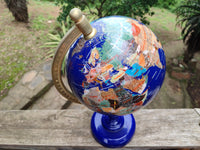 Polished Lapis Lazuli World Globe x 1 From China