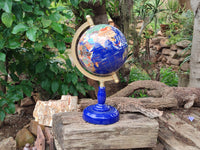 Polished Lapis Lazuli World Globe x 1 From China