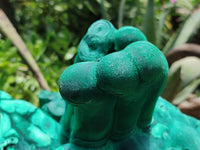 Natural Exquisite Malachite with 10 Stalactites Specimen x 1 from Kolwezi, Congo