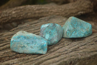 Polished Shattuckite Free Forms x 6 From Congo