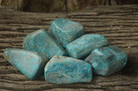 Polished Shattuckite Free Forms x 6 From Congo