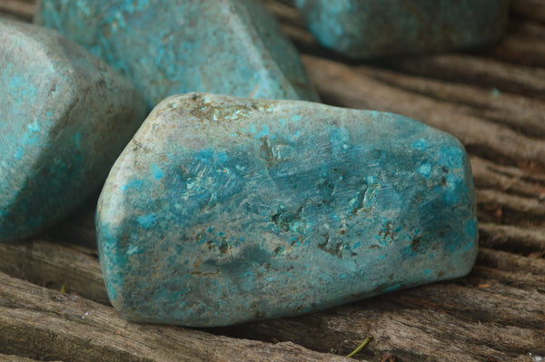 Polished Shattuckite Free Forms x 6 From Congo