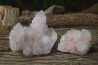 Natural Amethyst Spirit Quartz Clusters x 2 From Boekenhouthoek, South Africa