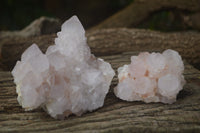 Natural Amethyst Spirit Quartz Clusters x 2 From Boekenhouthoek, South Africa