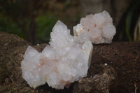 Natural Amethyst Spirit Quartz Clusters x 2 From Boekenhouthoek, South Africa