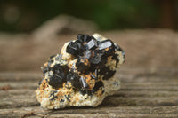 Natural Schorl Black Tourmaline with Opal Hyalite Specimens x 24 From Erongo, Namibia