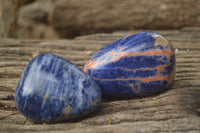 Polished Sodalite Free Forms x 12 From Kunene River, Namibia