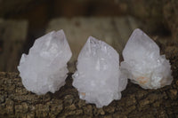 Natural Amethyst Spirit Quartz Clusters x 20 From Boekenhouthoek, South Africa