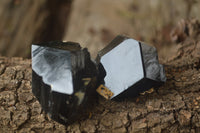 Natural Schorl Black Tourmaline Specimens x 24 From Erongo, Namibia