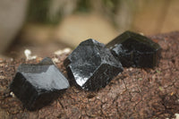 Natural Schorl Black Tourmaline Specimens x 24 From Erongo, Namibia