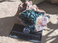 Natural Ball Malachite On Dolomite Matrix Specimens x 2 From Kambove, Congo