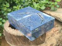 Hand Made Dumortierite Jewellery Box x 1 From Mozambique