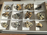 Natural Schorl Black Tourmaline Specimens x 12 From Erongo, Namibia