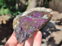 Natural Metallic Purpurite Cobbed Specimens x 6 From Erongo, Namibia