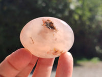 Polished Flower Agate Galet-Palm Stones x 24 From Antsahalova, Madagascar