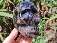 Hand Made Smokey Quartz Skull Carving x 1 From Madagascar