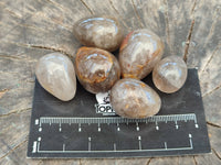 Polished Smokey Quartz Gemstone Eggs x 35 From Madagascar