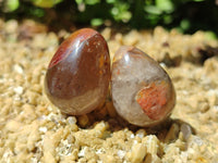 Polished Smokey Quartz Gemstone Eggs x 35 From Madagascar