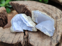 Natural Blue Lace Agate Geode Specimens x 35 From Nsanje, Malawi