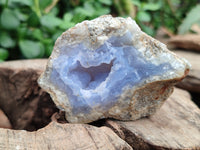 Natural Blue Lace Agate Geode Specimens x 35 From Nsanje, Malawi